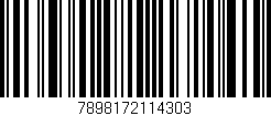 Código de barras (EAN, GTIN, SKU, ISBN): '7898172114303'