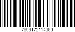 Código de barras (EAN, GTIN, SKU, ISBN): '7898172114389'