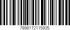 Código de barras (EAN, GTIN, SKU, ISBN): '7898172115935'