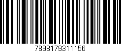 Código de barras (EAN, GTIN, SKU, ISBN): '7898179311156'