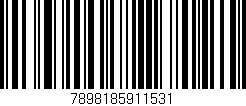 Código de barras (EAN, GTIN, SKU, ISBN): '7898185911531'