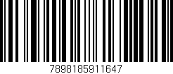 Código de barras (EAN, GTIN, SKU, ISBN): '7898185911647'
