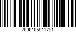 Código de barras (EAN, GTIN, SKU, ISBN): '7898185911791'