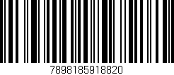 Código de barras (EAN, GTIN, SKU, ISBN): '7898185918820'