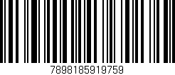 Código de barras (EAN, GTIN, SKU, ISBN): '7898185919759'