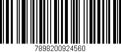 Código de barras (EAN, GTIN, SKU, ISBN): '7898200924560'