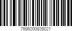 Código de barras (EAN, GTIN, SKU, ISBN): '7898200926021'