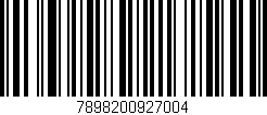 Código de barras (EAN, GTIN, SKU, ISBN): '7898200927004'