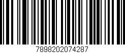 Código de barras (EAN, GTIN, SKU, ISBN): '7898202074287'
