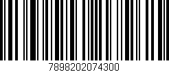 Código de barras (EAN, GTIN, SKU, ISBN): '7898202074300'