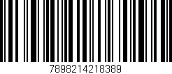 Código de barras (EAN, GTIN, SKU, ISBN): '7898214218389'