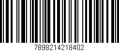Código de barras (EAN, GTIN, SKU, ISBN): '7898214218402'