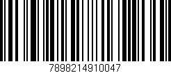 Código de barras (EAN, GTIN, SKU, ISBN): '7898214910047'