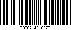 Código de barras (EAN, GTIN, SKU, ISBN): '7898214910078'
