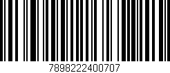 Código de barras (EAN, GTIN, SKU, ISBN): '7898222400707'