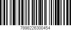 Código de barras (EAN, GTIN, SKU, ISBN): '7898226300454'