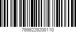 Código de barras (EAN, GTIN, SKU, ISBN): '7898228200110'