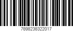 Código de barras (EAN, GTIN, SKU, ISBN): '7898238322017'