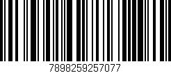 Código de barras (EAN, GTIN, SKU, ISBN): '7898259257077'