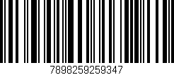 Código de barras (EAN, GTIN, SKU, ISBN): '7898259259347'