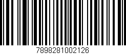 Código de barras (EAN, GTIN, SKU, ISBN): '7898281002126'