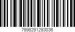 Código de barras (EAN, GTIN, SKU, ISBN): '7898281293036'