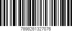 Código de barras (EAN, GTIN, SKU, ISBN): '7898281327076'