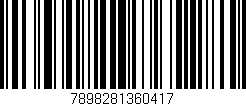 Código de barras (EAN, GTIN, SKU, ISBN): '7898281360417'