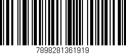 Código de barras (EAN, GTIN, SKU, ISBN): '7898281361919'