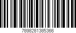 Código de barras (EAN, GTIN, SKU, ISBN): '7898281385366'