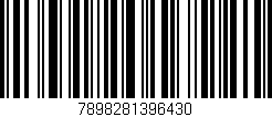 Código de barras (EAN, GTIN, SKU, ISBN): '7898281396430'