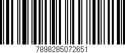 Código de barras (EAN, GTIN, SKU, ISBN): '7898285072651'