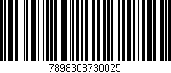 Código de barras (EAN, GTIN, SKU, ISBN): '7898308730025'