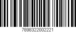 Código de barras (EAN, GTIN, SKU, ISBN): '7898322002221'
