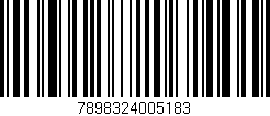 Código de barras (EAN, GTIN, SKU, ISBN): '7898324005183'