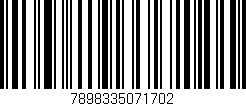 Código de barras (EAN, GTIN, SKU, ISBN): '7898335071702'
