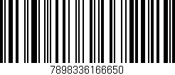 Código de barras (EAN, GTIN, SKU, ISBN): '7898336166650'