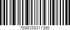 Código de barras (EAN, GTIN, SKU, ISBN): '7898338311386'