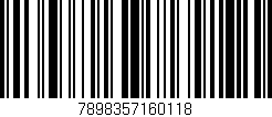 Código de barras (EAN, GTIN, SKU, ISBN): '7898357160118'