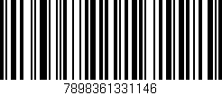 Código de barras (EAN, GTIN, SKU, ISBN): '7898361331146'