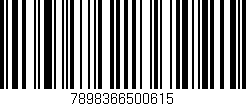 Código de barras (EAN, GTIN, SKU, ISBN): '7898366500615'