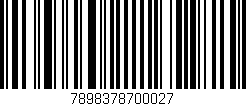 Código de barras (EAN, GTIN, SKU, ISBN): '7898378700027'