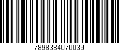 Código de barras (EAN, GTIN, SKU, ISBN): '7898384070039'
