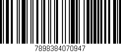 Código de barras (EAN, GTIN, SKU, ISBN): '7898384070947'