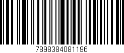 Código de barras (EAN, GTIN, SKU, ISBN): '7898384081196'