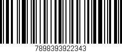 Código de barras (EAN, GTIN, SKU, ISBN): '7898393922343'