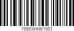Código de barras (EAN, GTIN, SKU, ISBN): '7898394961853'