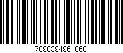Código de barras (EAN, GTIN, SKU, ISBN): '7898394961860'