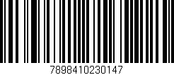 Código de barras (EAN, GTIN, SKU, ISBN): '7898410230147'