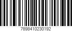 Código de barras (EAN, GTIN, SKU, ISBN): '7898410230192'